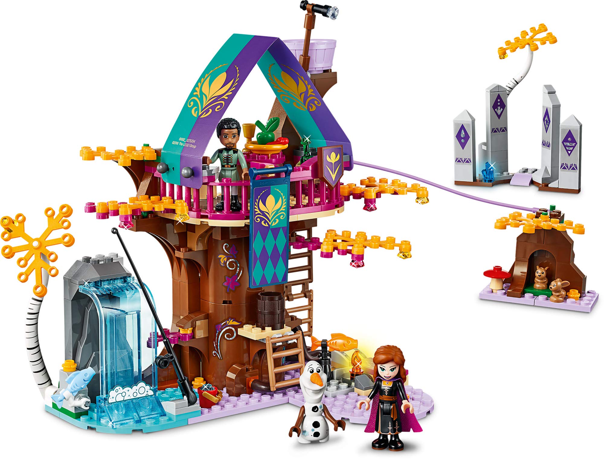 LEGO Disney Frozen II Enchanted Treehouse: Camping and fishing areas inspire outdoor roleplay.