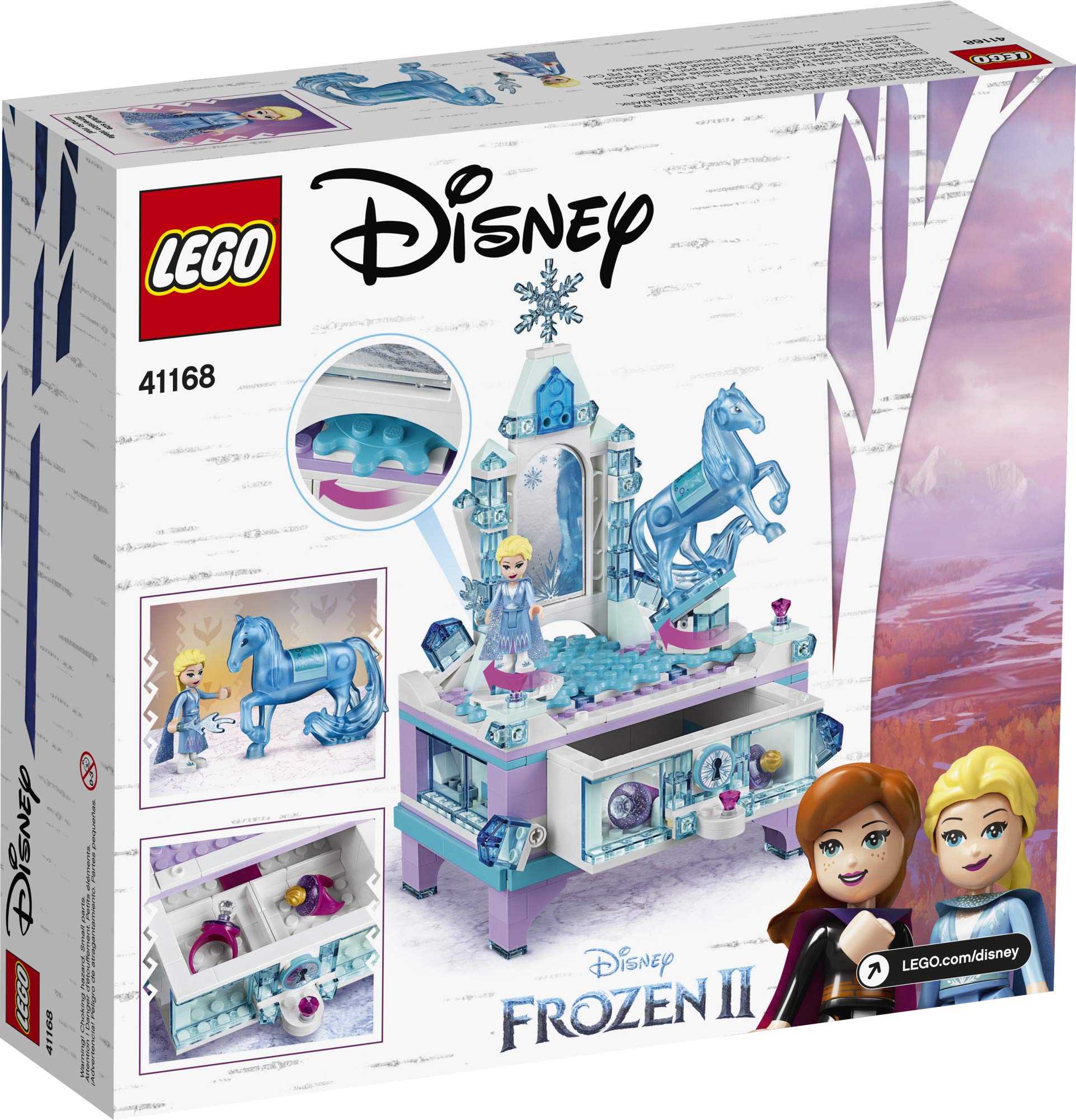 LEGO Disney Frozen 2 Elsa's Jewelry Box Creation spinning turntable for motion