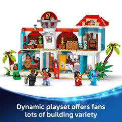 LEGO Disney Lilo and Stitch minifigures collection includes Lilo, Stitch, Nani, David, Mr. Bubbles.