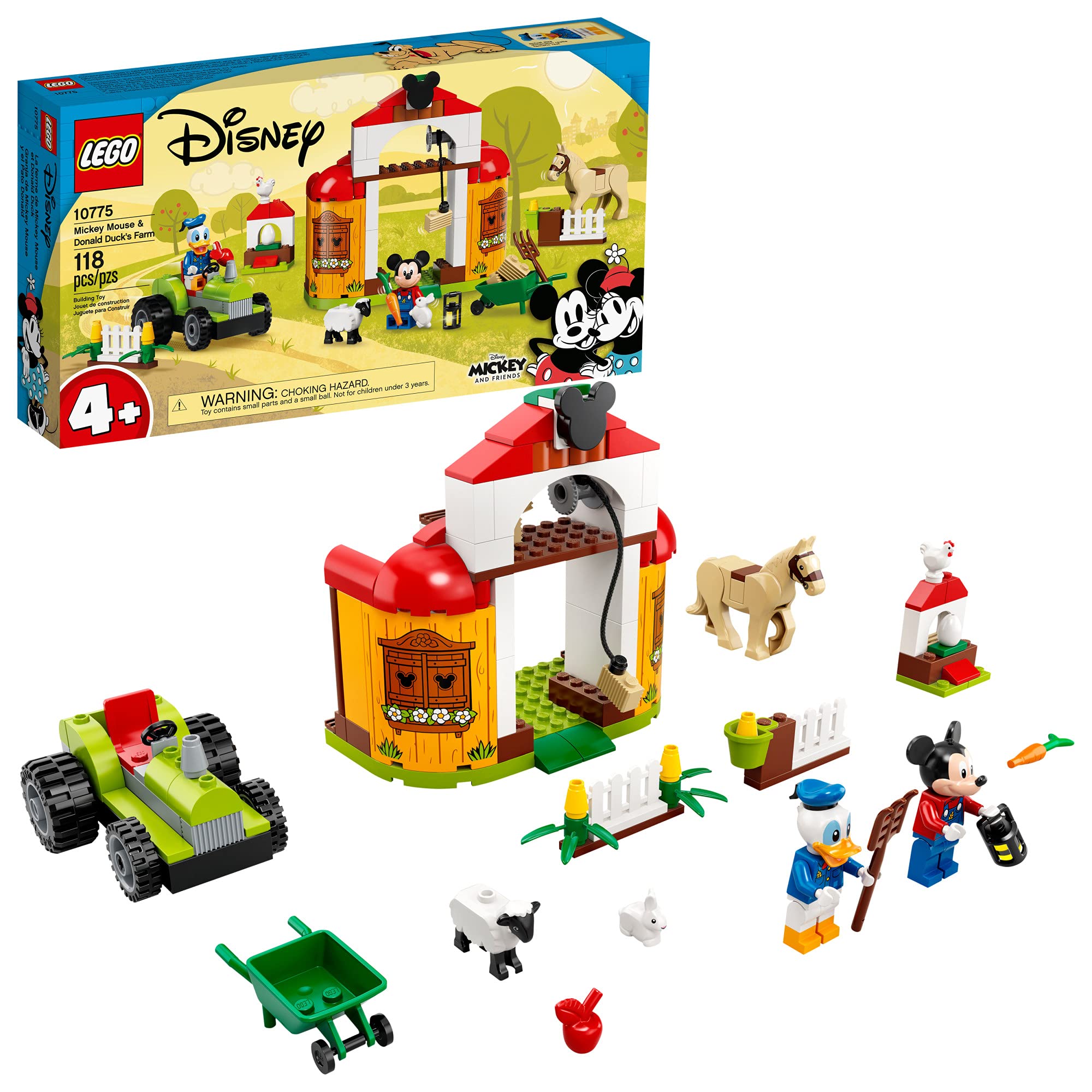 LEGO Disney Mickey Mouse Farm barn scene fueling imaginative play