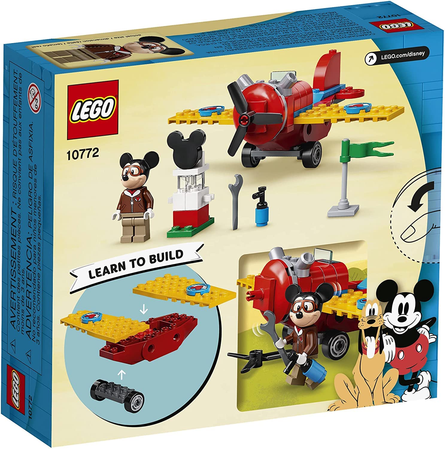 LEGO Disney Mickey Mouse minifigure adds instant recognizability for quick role-playing