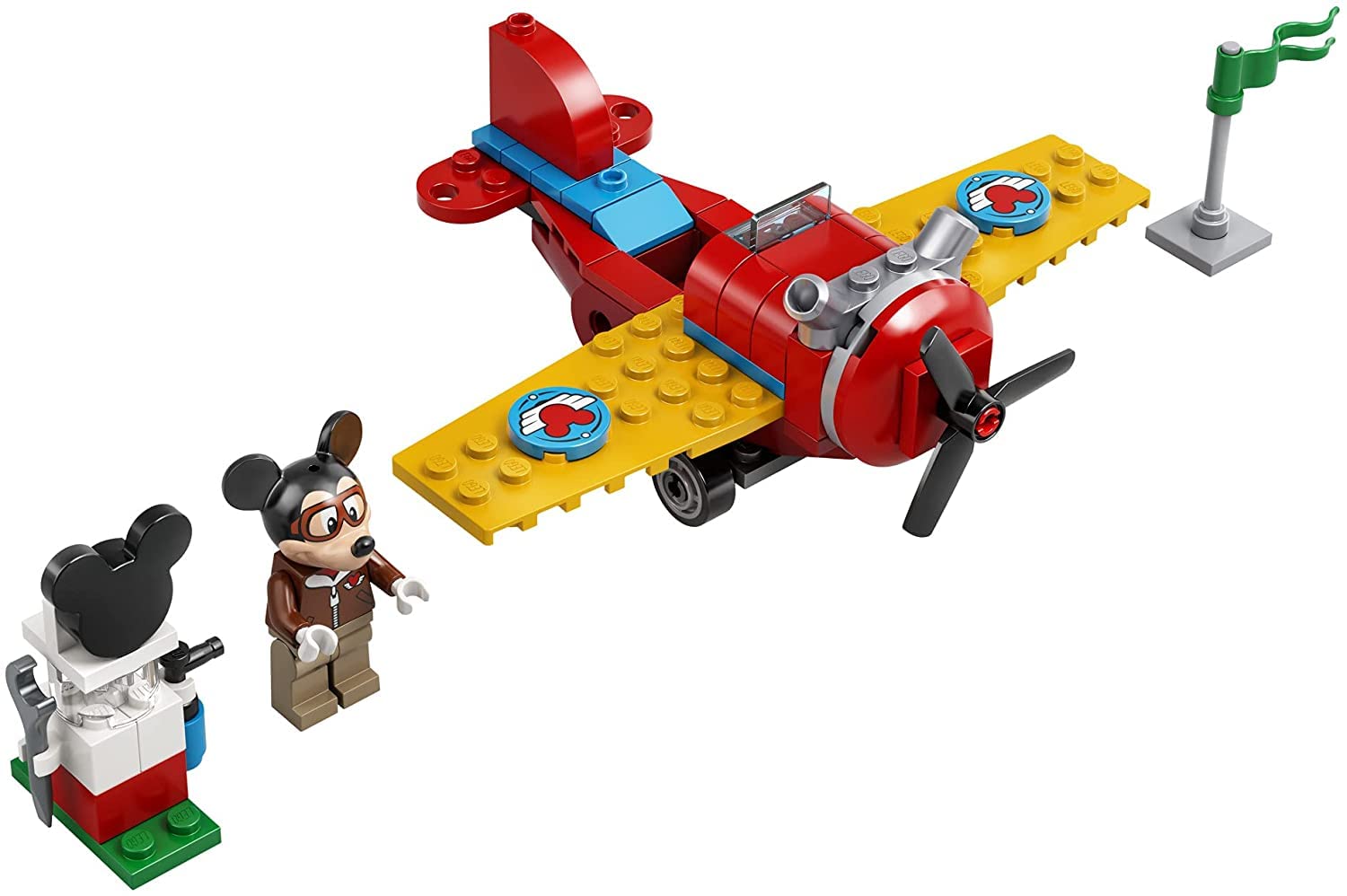 Mickey Mouse cockpit detail from LEGO 10772 encourages story-driven play and easy construction