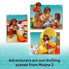 LEGO Disney Moana Deck detail showing removable upper deck for exploration.