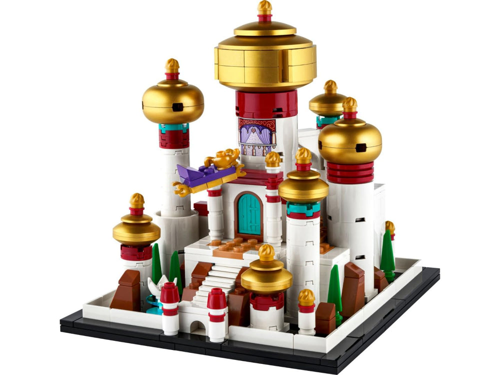 LEGO Disney Palace of Agrabah genie lamp close-up for magical shelf display