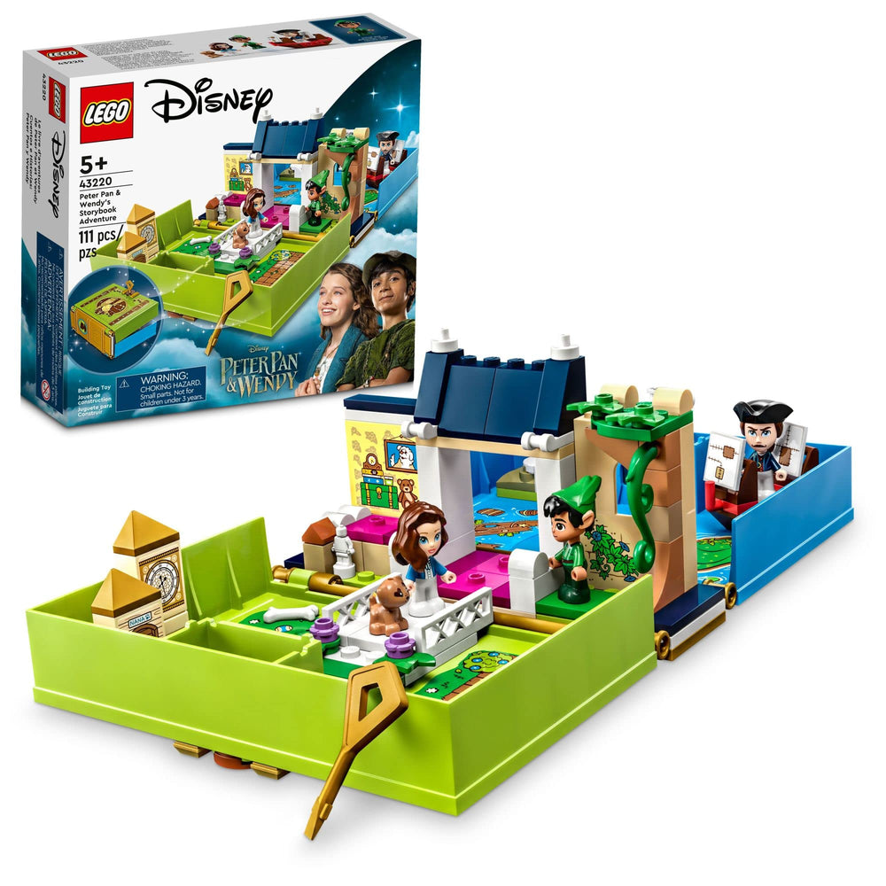 LEGO Disney Peter Pan Wendy storybook adventure opening book for on-the-go play and storytelling