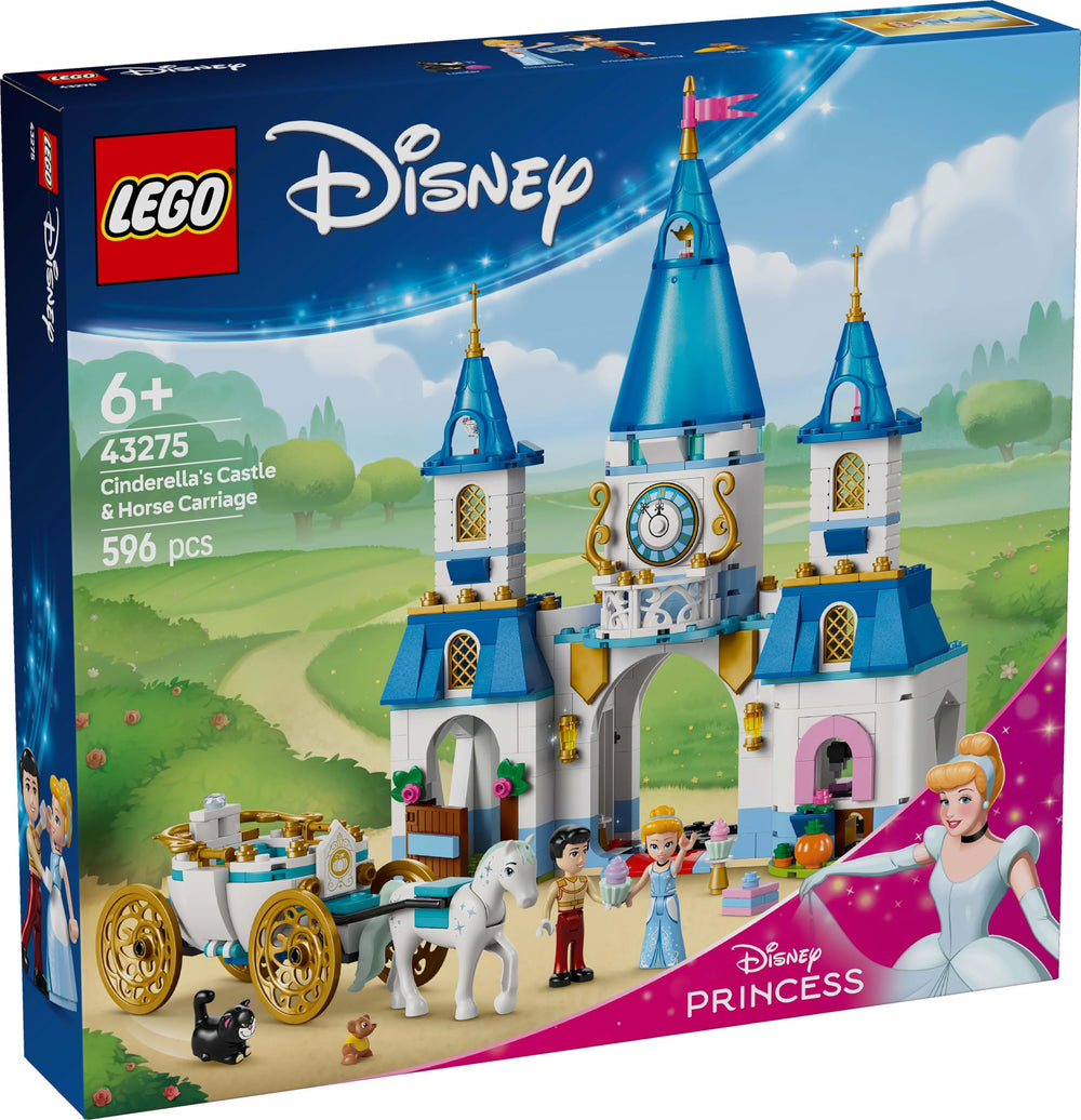 LEGO Disney Cinderella Gold Decorations add sparkle to royal castle scenes.