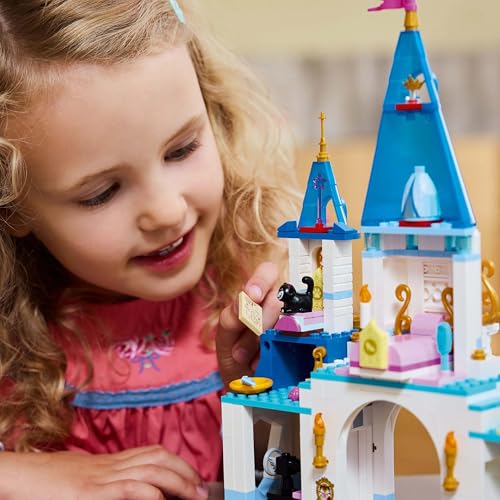 LEGO Disney Cinderella Stable with horse figure for grooming and care.
