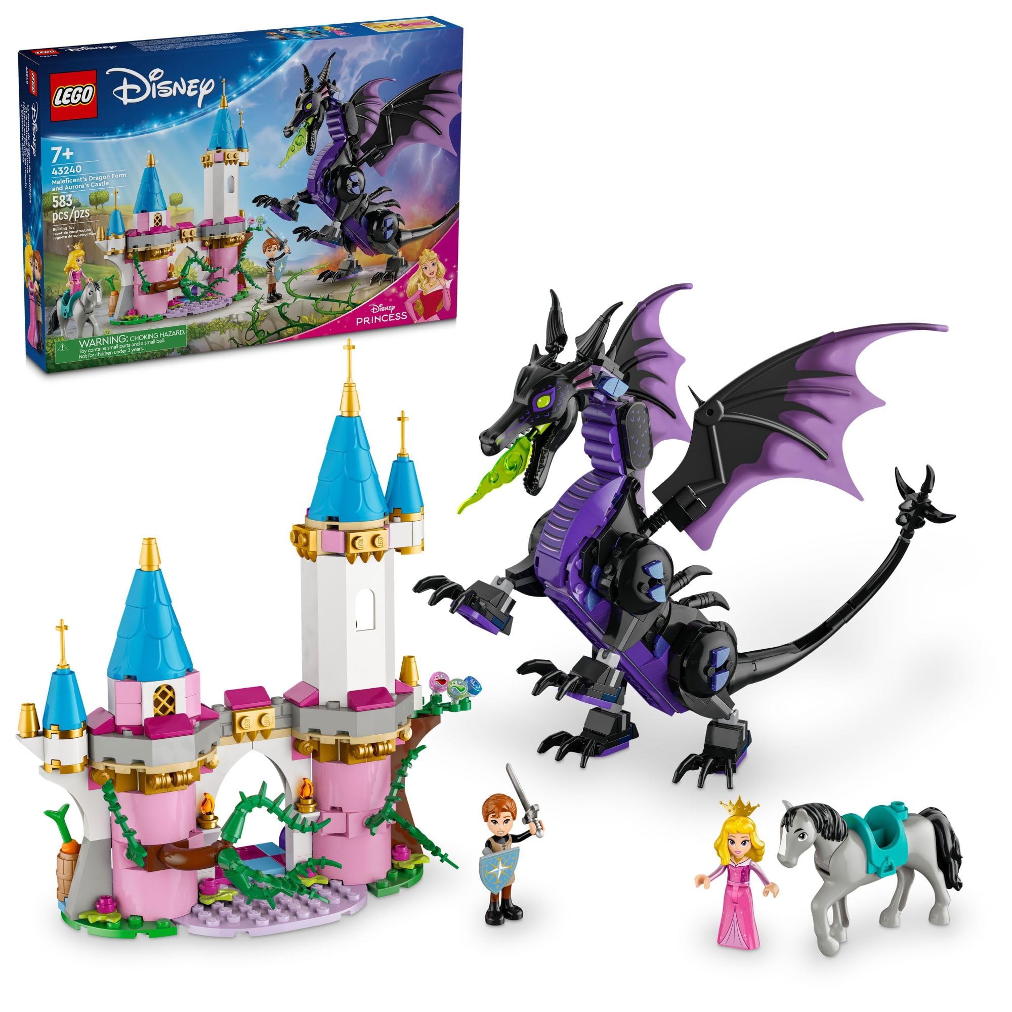 LEGO Disney Princess Maleficent’s Dragon Form dragon-figure with movable wings for imaginative play