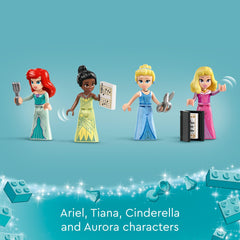 LEGO Disney Princess Market Adventure four-building set supports collaborative play with friends.
