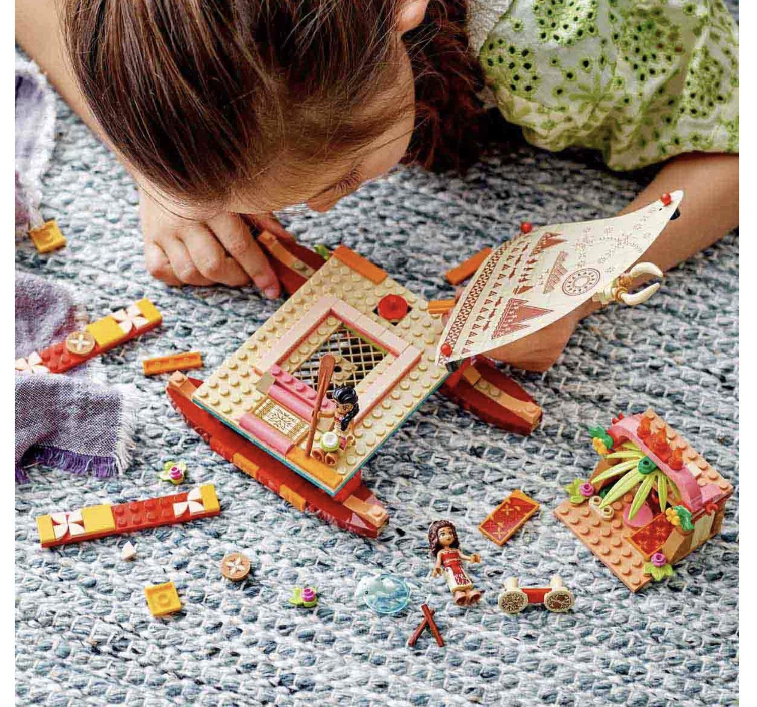 Coconut LEGO food elements for fun pretend meals on the journey