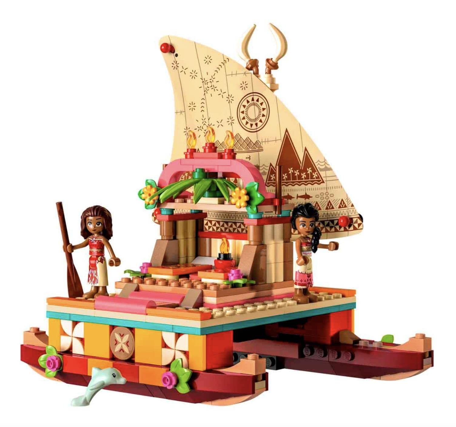 LEGO dolphin figure adds friendly sea companion during pretend voyages