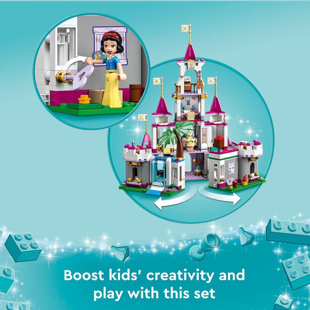 LEGO Disney Princess Ultimate Adventure Castle bedroom scene for storytelling