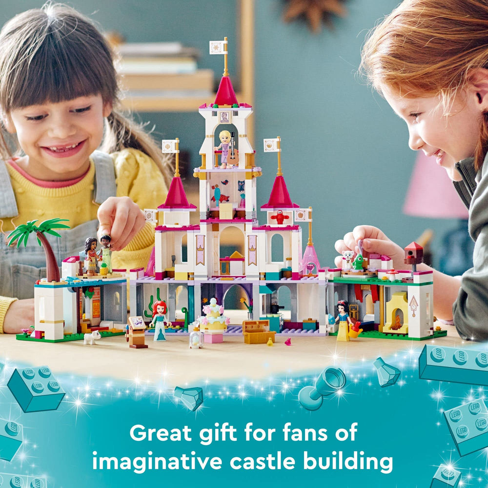 LEGO Disney Princess Ultimate Adventure Castle display-worthy castle on shelf