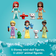 LEGO Disney Princess Ultimate Adventure Castle heart-shaped key locks the castle after playtime