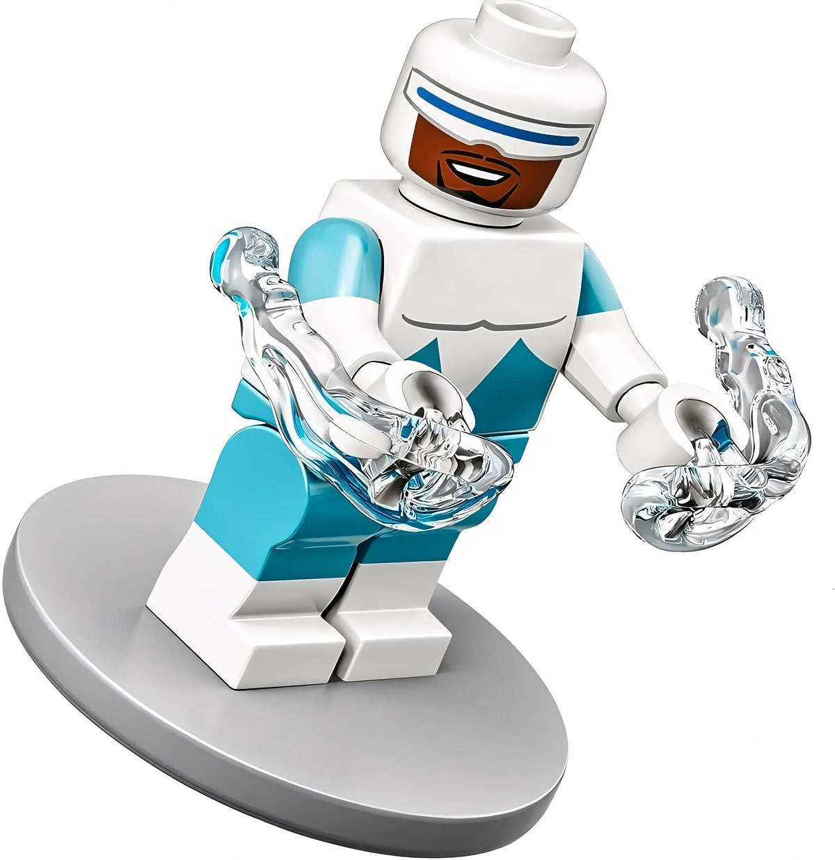 LEGO Disney Frozone minifig figure shows authentic detail for display or play