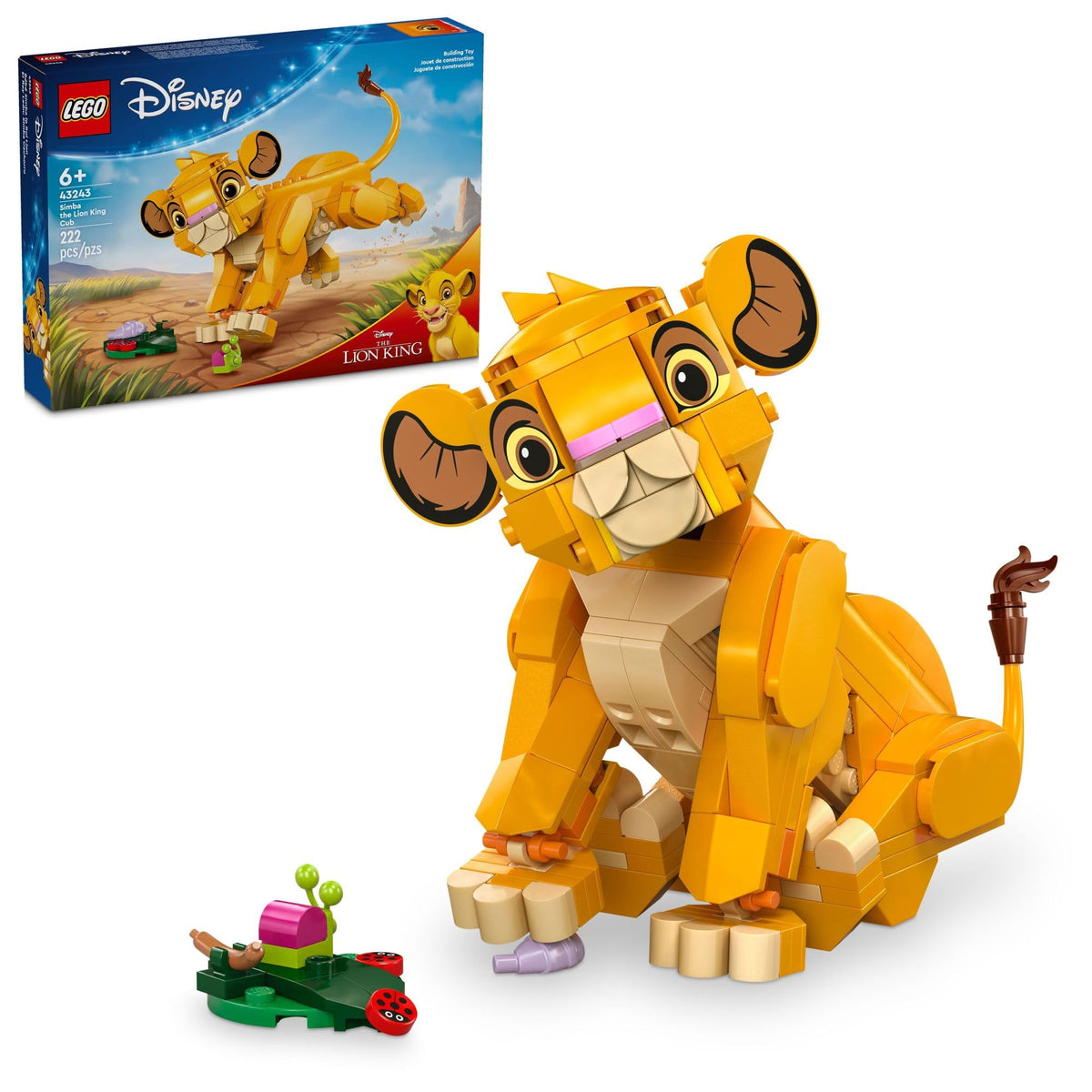 LEGO Disney Simba cub figure for imaginative play and display.