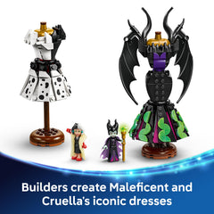 LEGO Disney Villains dress designs with accessories for multiple looks.