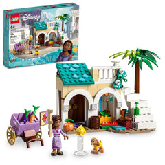 LEGO Disney Asha marketplace scene in Rosas, inspiring imaginative storytelling.