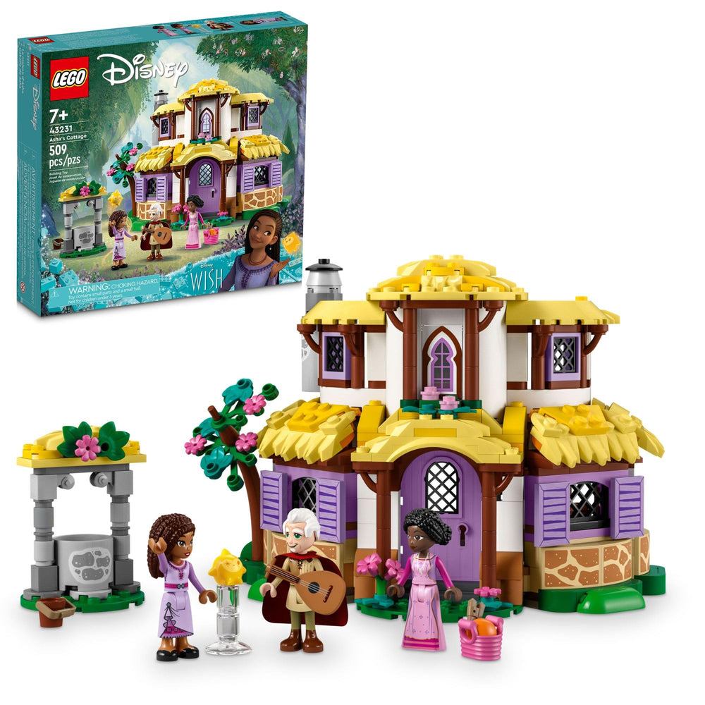 LEGO Disney Wish Asha Cottage front facade invites imaginative play.