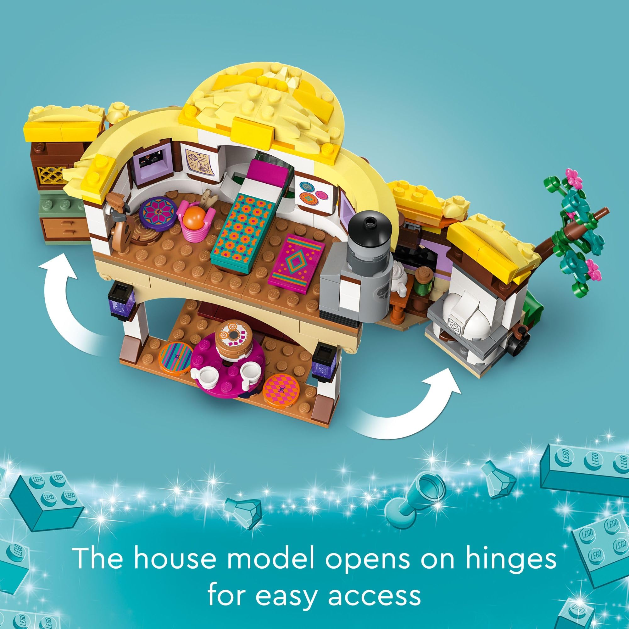 LEGO Disney Wish Asha Cottage wishing well sparks storytelling magic.
