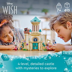 LEGO Disney Wish King Magnifico’s Castle interior shows multiple levels for storytelling.