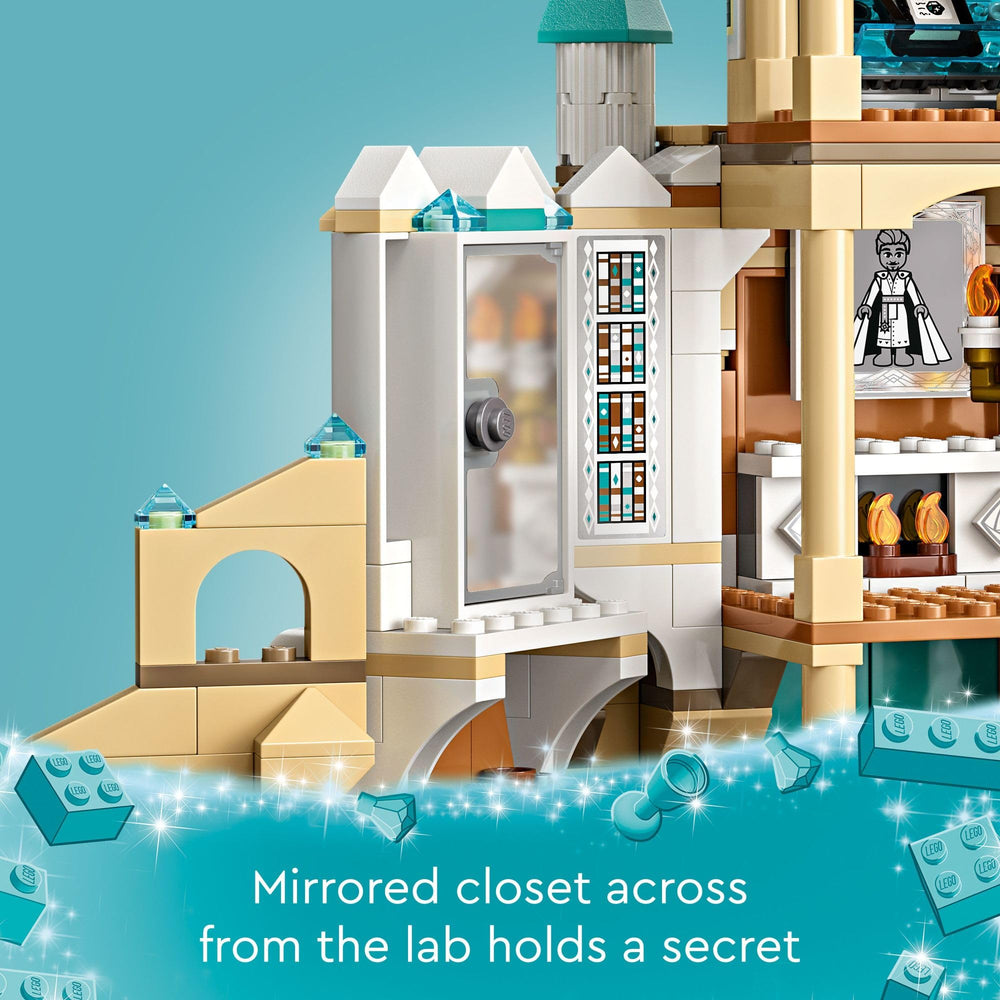 LEGO Disney Wish King Magnifico’s Castle removable pyramid roof enables quick reconfigurations.