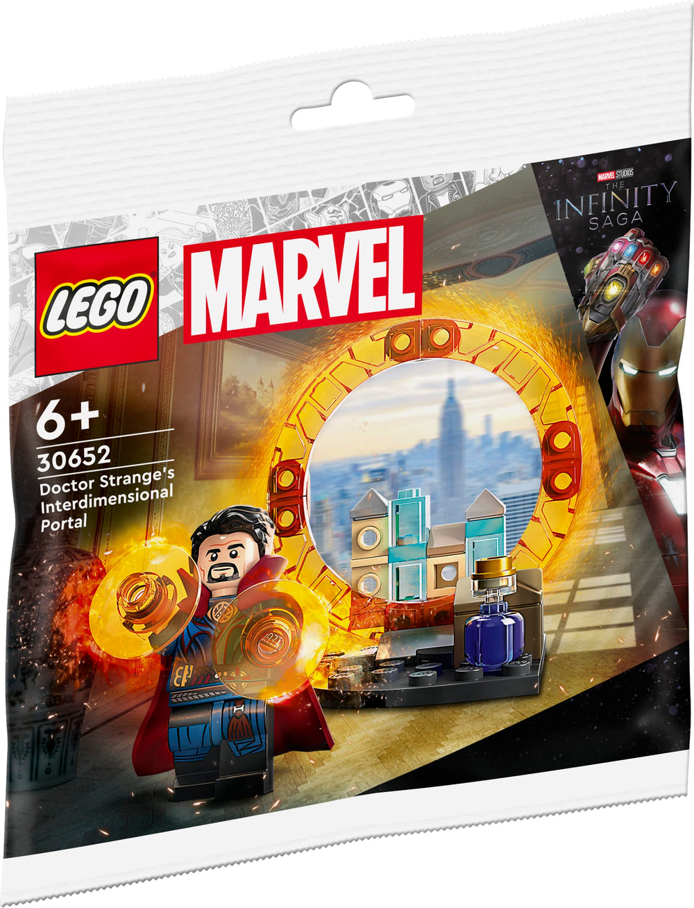 LEGO Doctor Strange interdimensional portal polybag figure for imaginative play and display.
