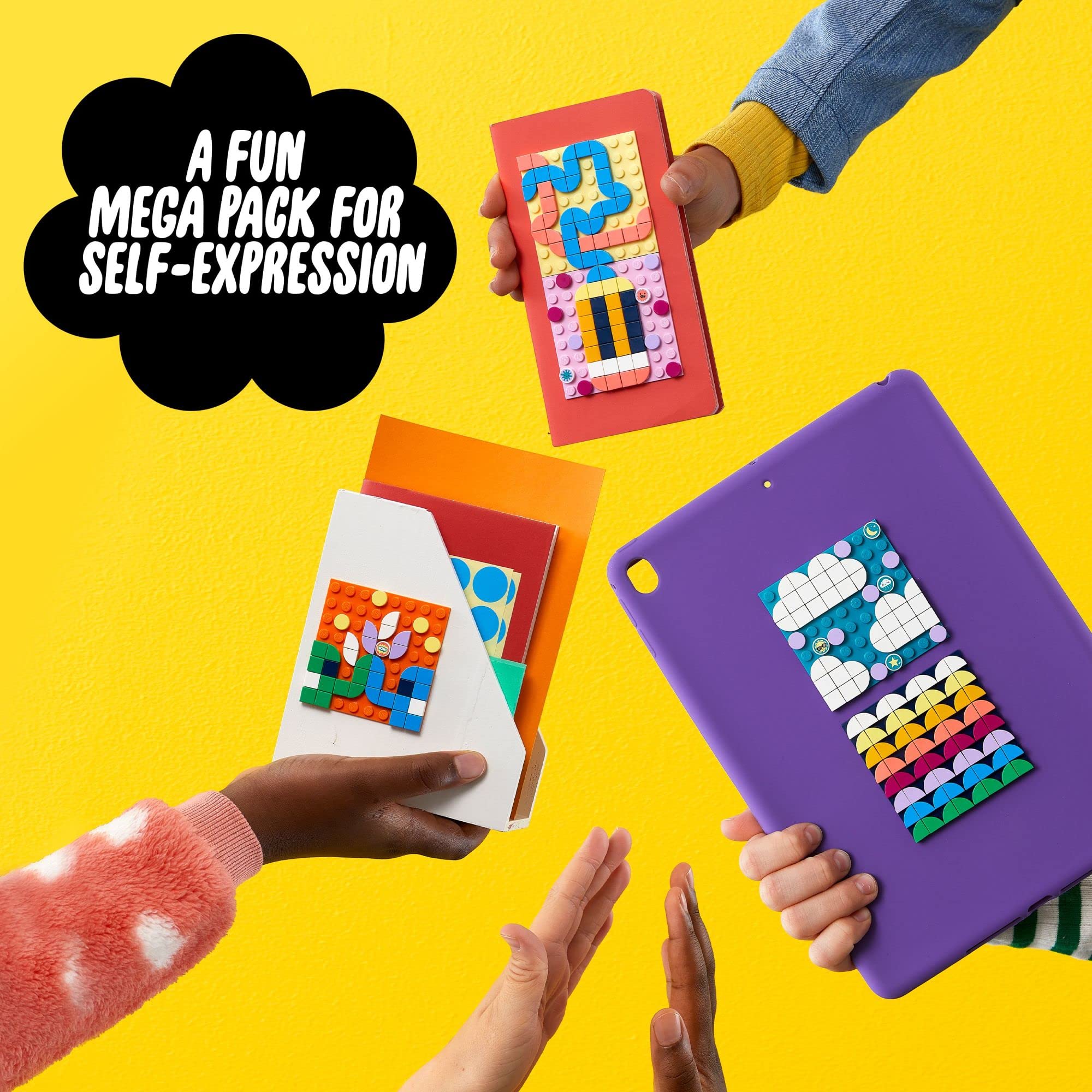 LEGO DOTS colorful tiles offer bold colors for mosaic creativity