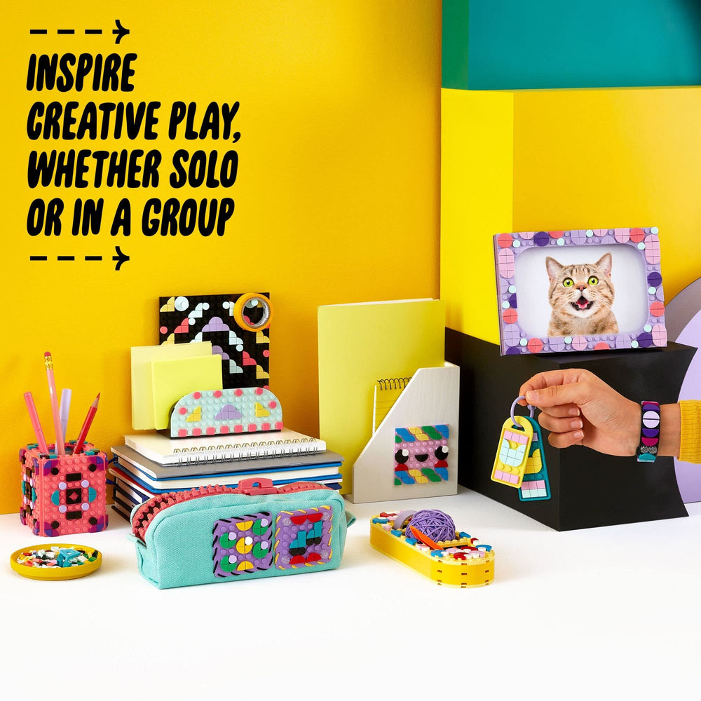 LEGO DOTS desk storage tray bright organization for kids' rooms and desks