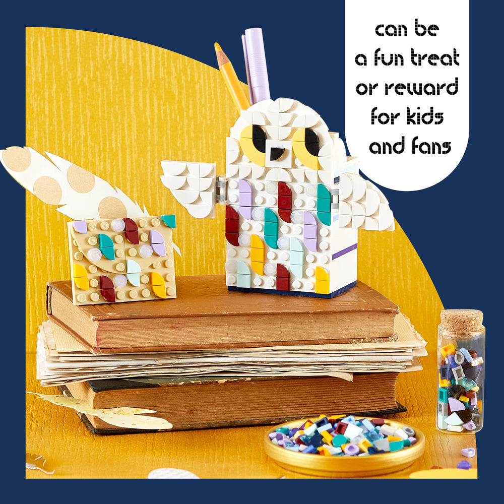LEGO DOTS Hogwarts Accessories Pack expands decorating options for the desk.