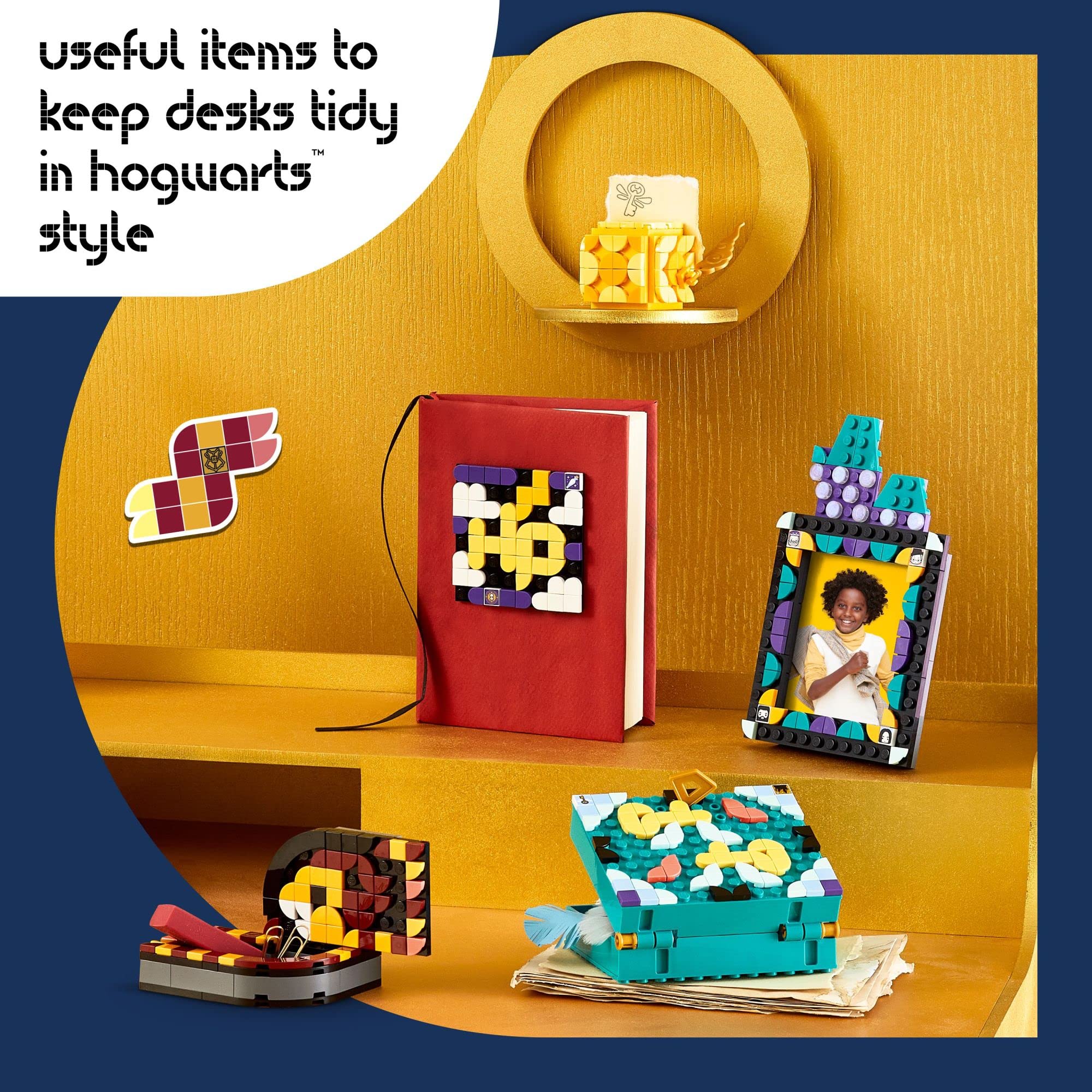 LEGO DOTS Hogwarts secret box keeps small treasures safe and within reach.