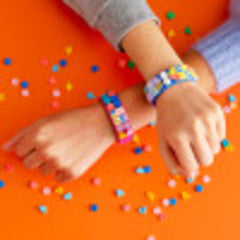 LEGO DOTS Series 2 glitter tiles bring sparkle to personal bracelets.