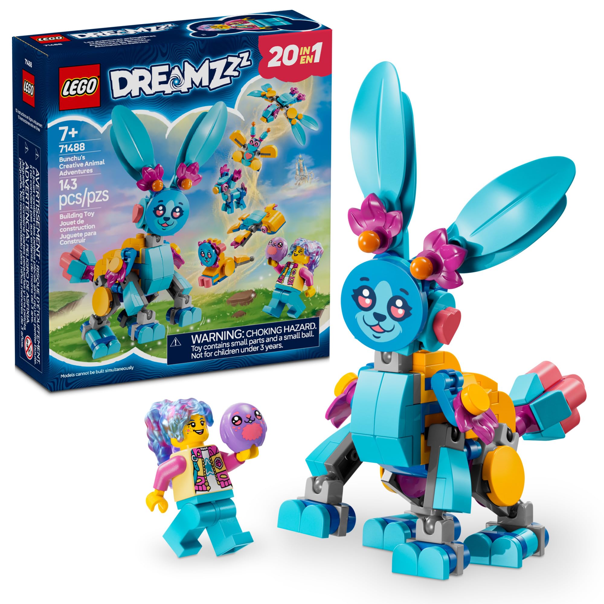 LEGO DREAMZzz Bunchu bunny figure with posable limbs for imaginative play
