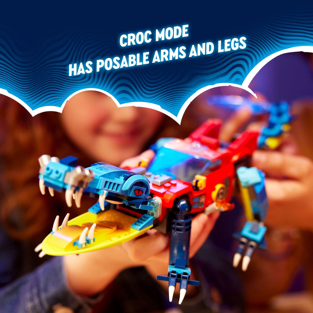 LEGO DREAMZzz Crocodile Car 71458 Night Hunter bike introduces playful villains