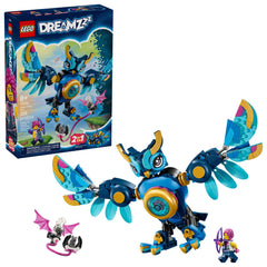 LEGO DREAMZzz Zoey’s Time Owl building process showing poseable owl details for imagination