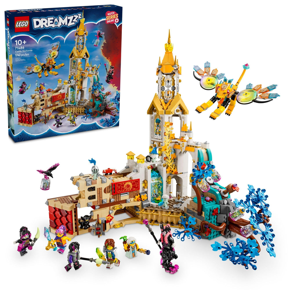 LEGO DreamZzz Castle Nocturnia front view for imaginative play