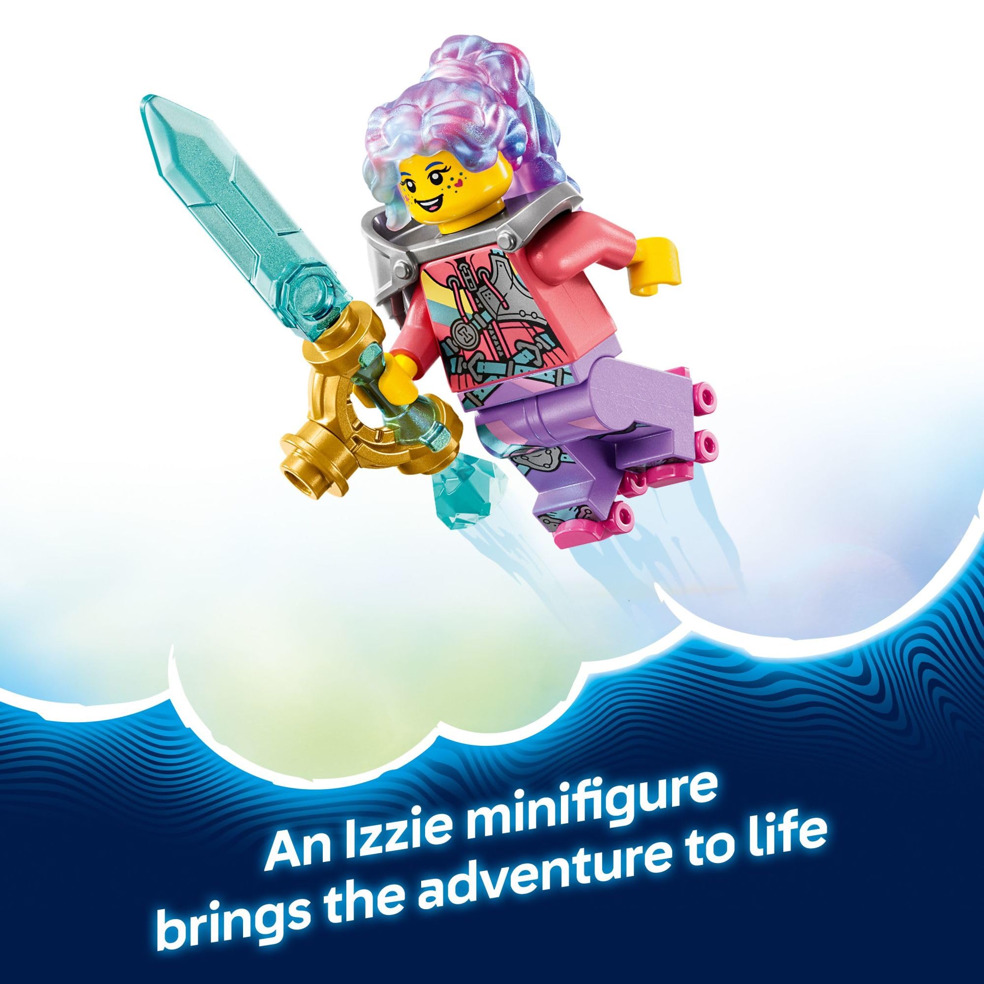 LEGO DREAMZzz Cyberling and Dreamling Carrot spark fantasy scenes