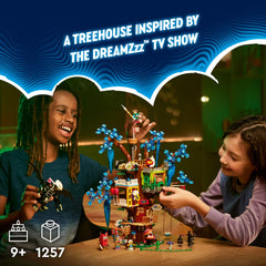 LEGO Dreamzzz Fantastical Tree House interior rooms for creative adventures and role-play.