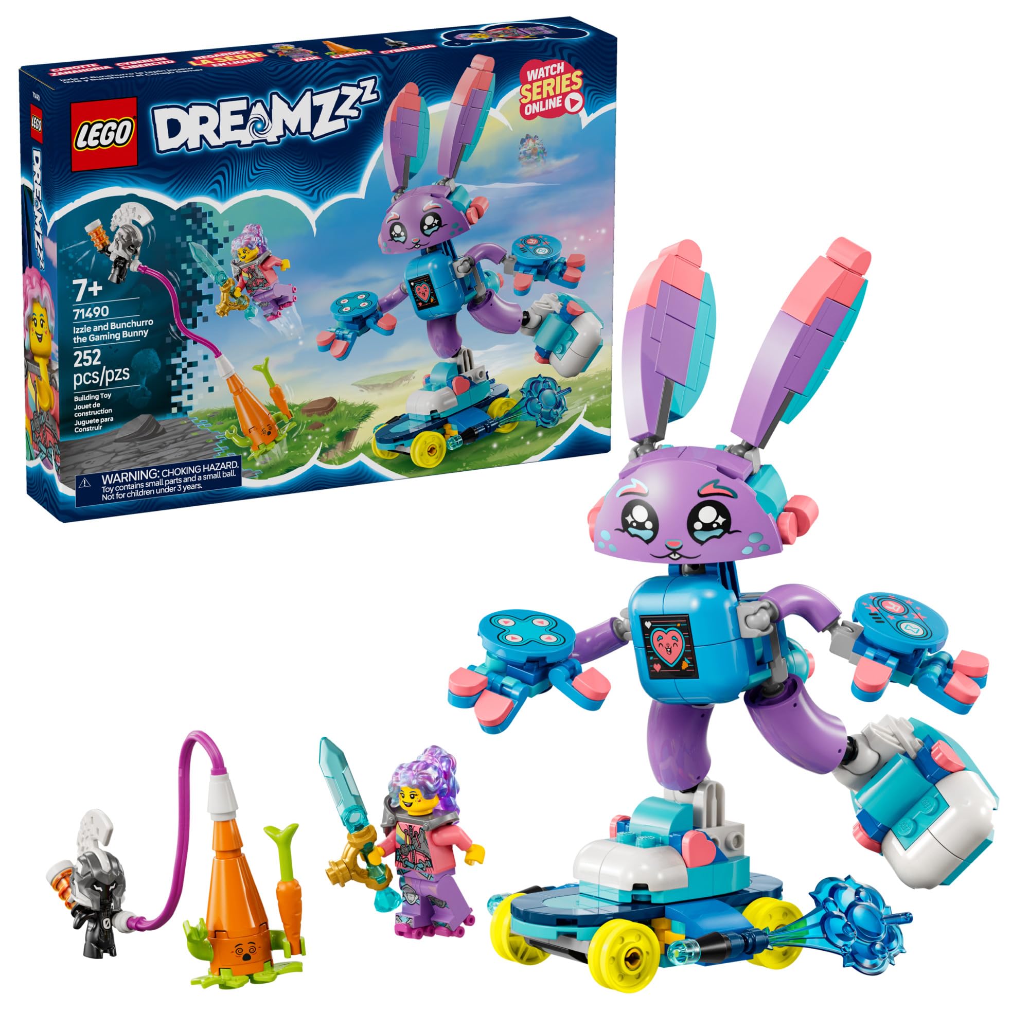 LEGO DREAMZzz Izzie and Bunchurro bunny assembly for imaginative play
