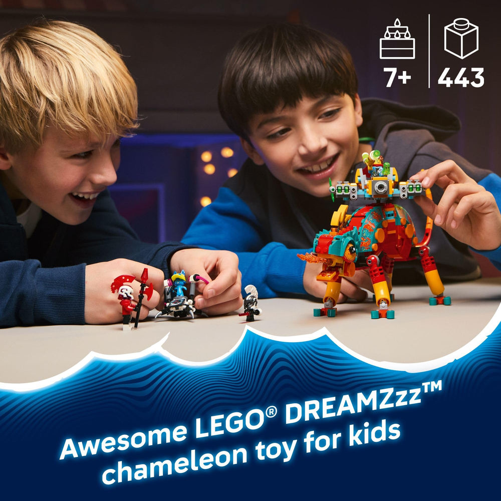 LEGO DREAMZzz Mateo's Fire Chameleon blaster turret for action-packed play