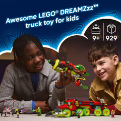 LEGO DREAMZzz Mateo spray paint truck side view highlights modular play and customization.