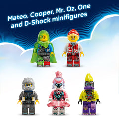 LEGO DREAMZzz minifigures Matteo Cooper One D-Shock Albert support diverse storytelling.