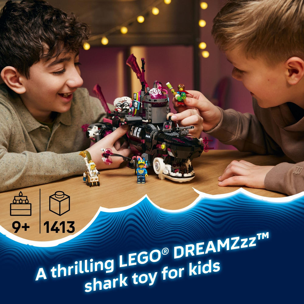 LEGO DREAMZzz Nightmare Shark Submarine prison compartment close view for storytelling