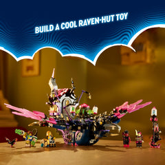 LEGO DREAMZzz Raven Wings and Feathers detail enhances poseable display