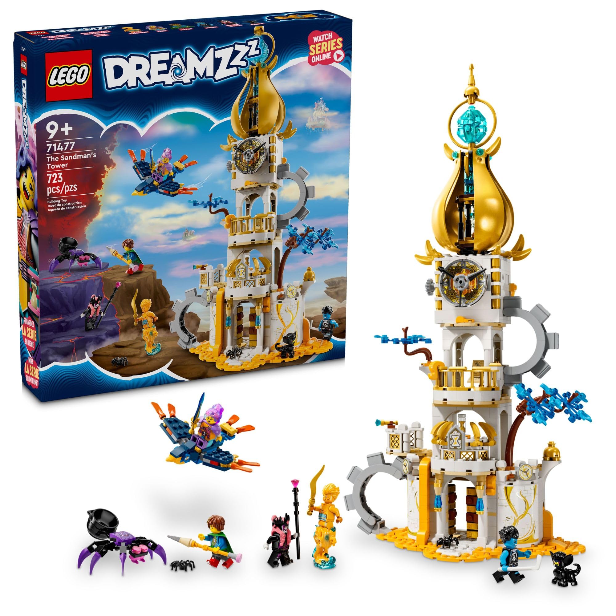 LEGO DREAMZzz Sandman's Tower castle design sparks imaginative play.