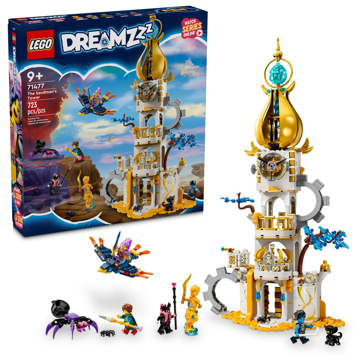 LEGO DREAMZzz Sandman's Tower castle design sparks imaginative play.