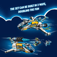 LEGO DREAMZzz Spacebus rotating thrusters add dynamic piloting action.