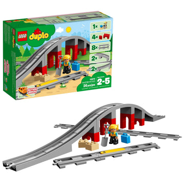 LEGO DUPLO 10872 train bridge for early builders and pretend play