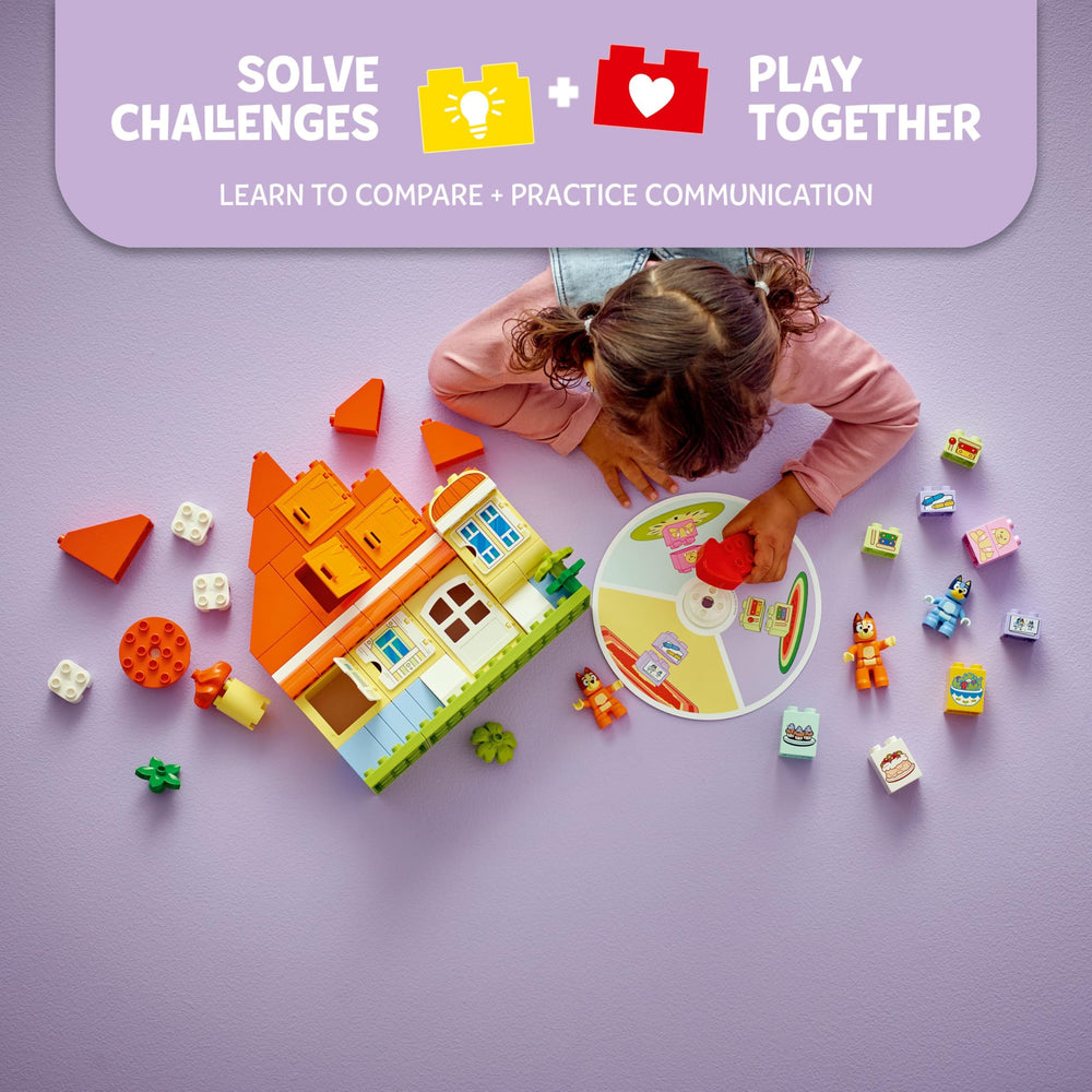 LEGO DUPLO Bluey dining table and chairs encourage social play and shared scenes.