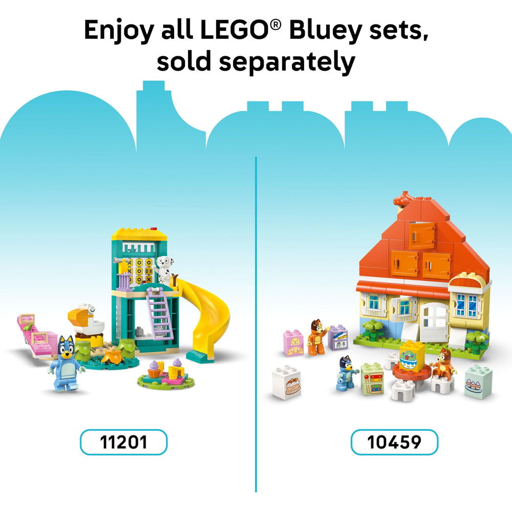 Bluey play moments from LEGO DUPLO for imaginative storytelling